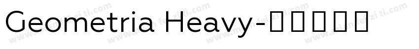 Geometria Heavy字体转换